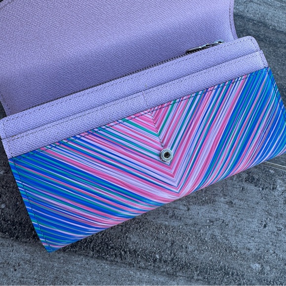 SOLD Louis Vuitton Multicolor Tropical Epi Sarah Wallet - Picture 14 of 16